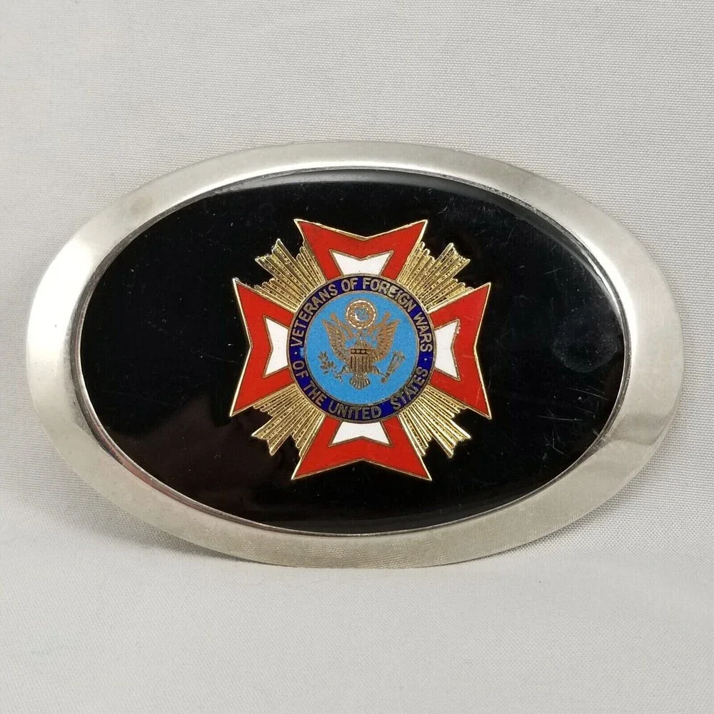 Vintage Belt Buckle Veterans Of Foreign Wars Of The United States